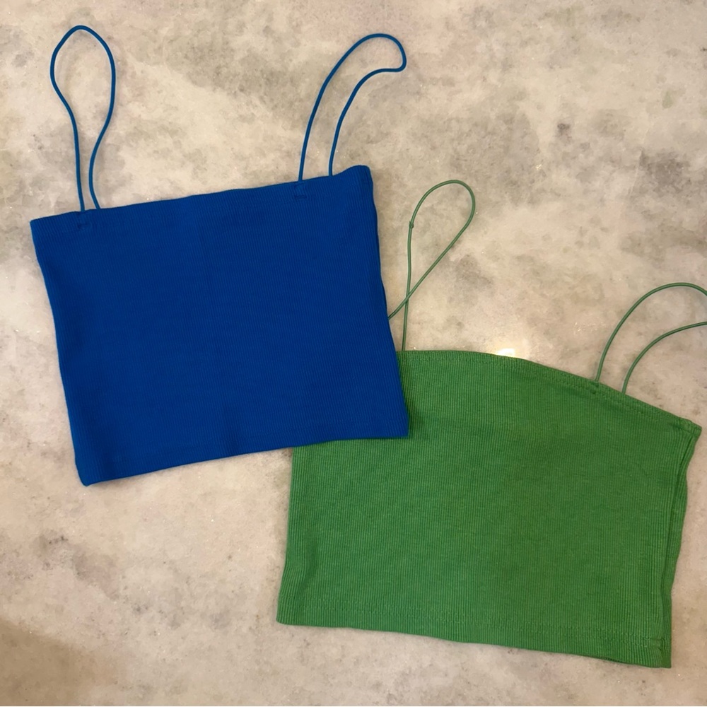 Crop Tank Bundle 💚💙